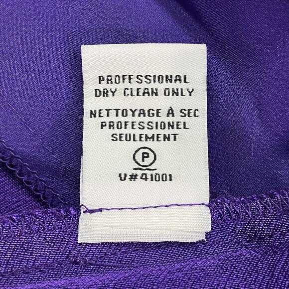 DIANE VON FURSTENBERG Tunic V Neck Dress Purple M 11-11 - Picture 10 of 12